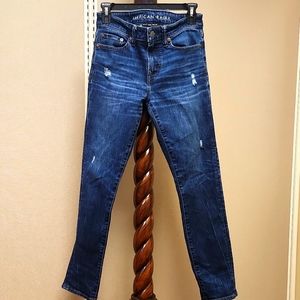 Men's Hollister Skinny Next Level Airflex jeans, distressed, size 28W 30L